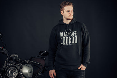 Black-Cafe London Classical Hoodie#color_black-white