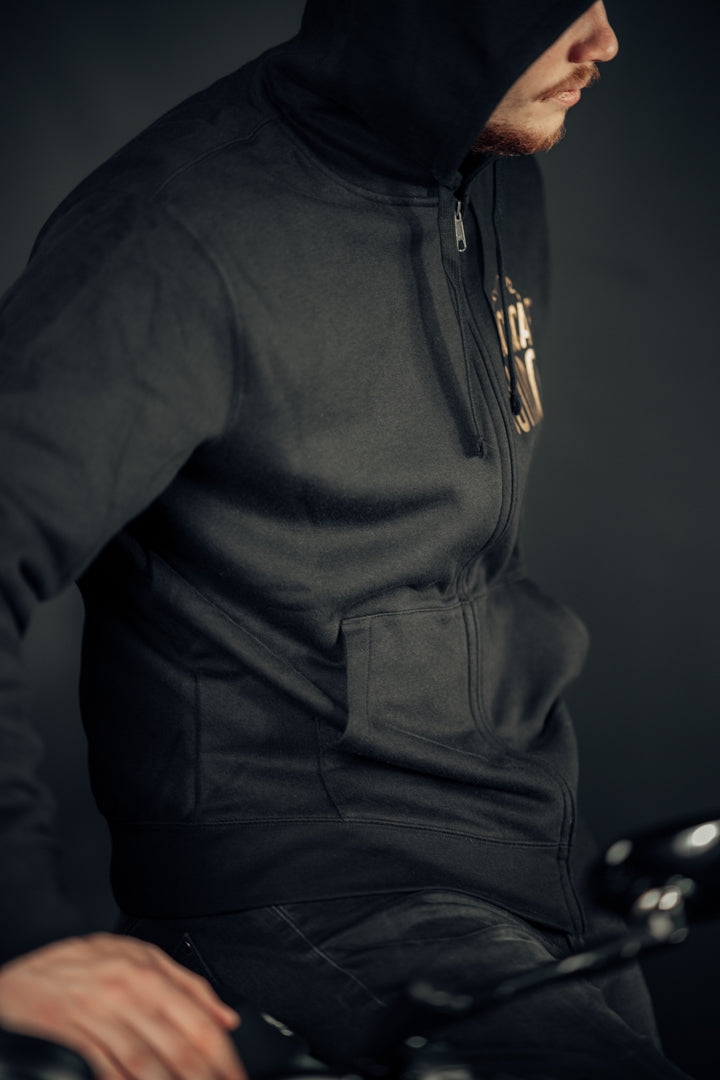 Black-Cafe London Classic Zip Hoodie