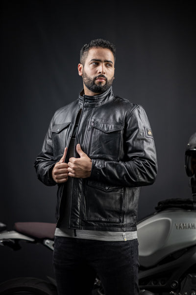Black-Cafe London Manhattan Lederjacke