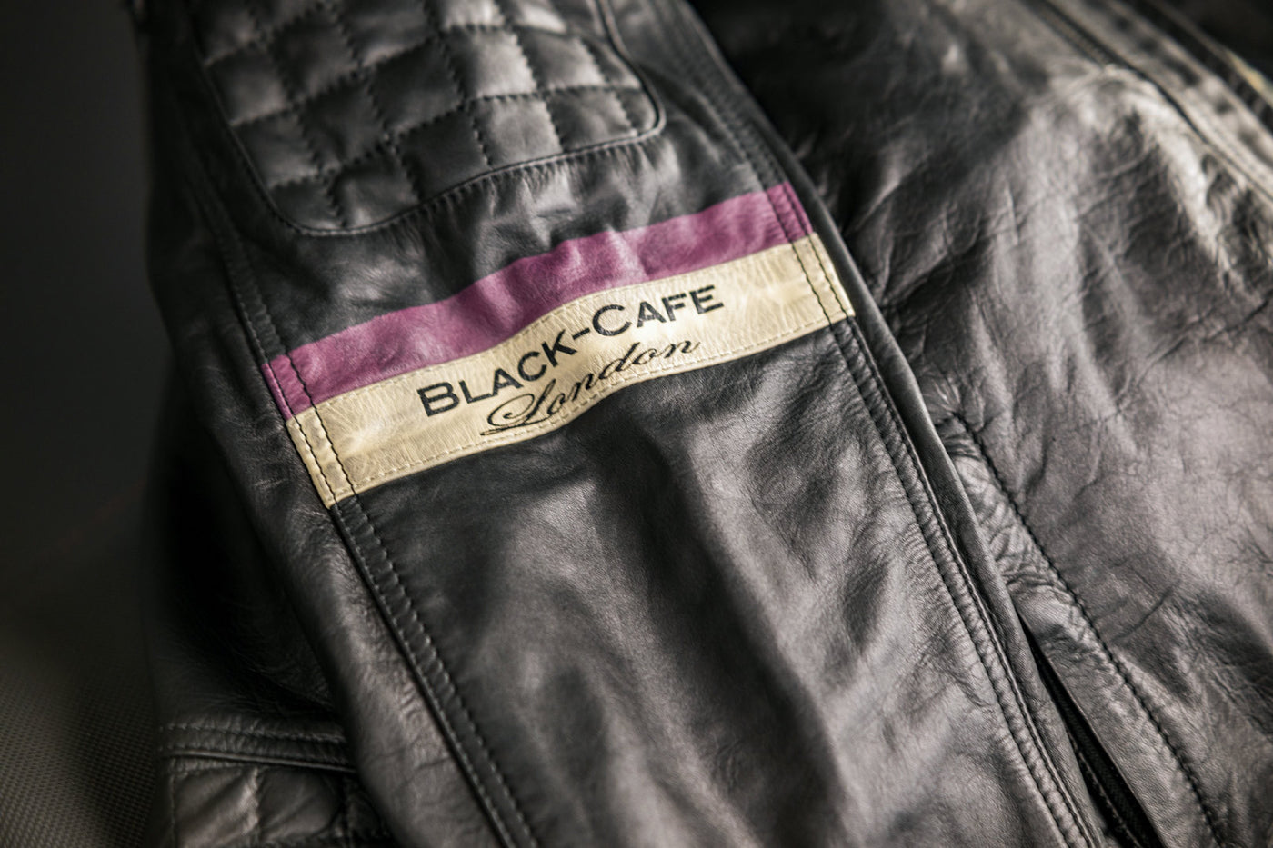 Black-Cafe London Barcelona 摩托車皮革夾克