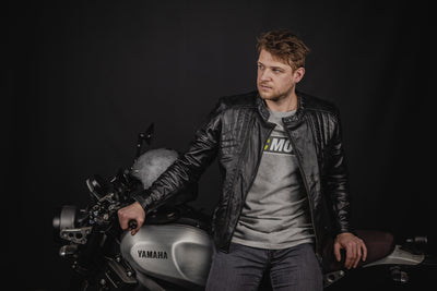 Black-Cafe London Philadelphia Motorfiets lederen jas