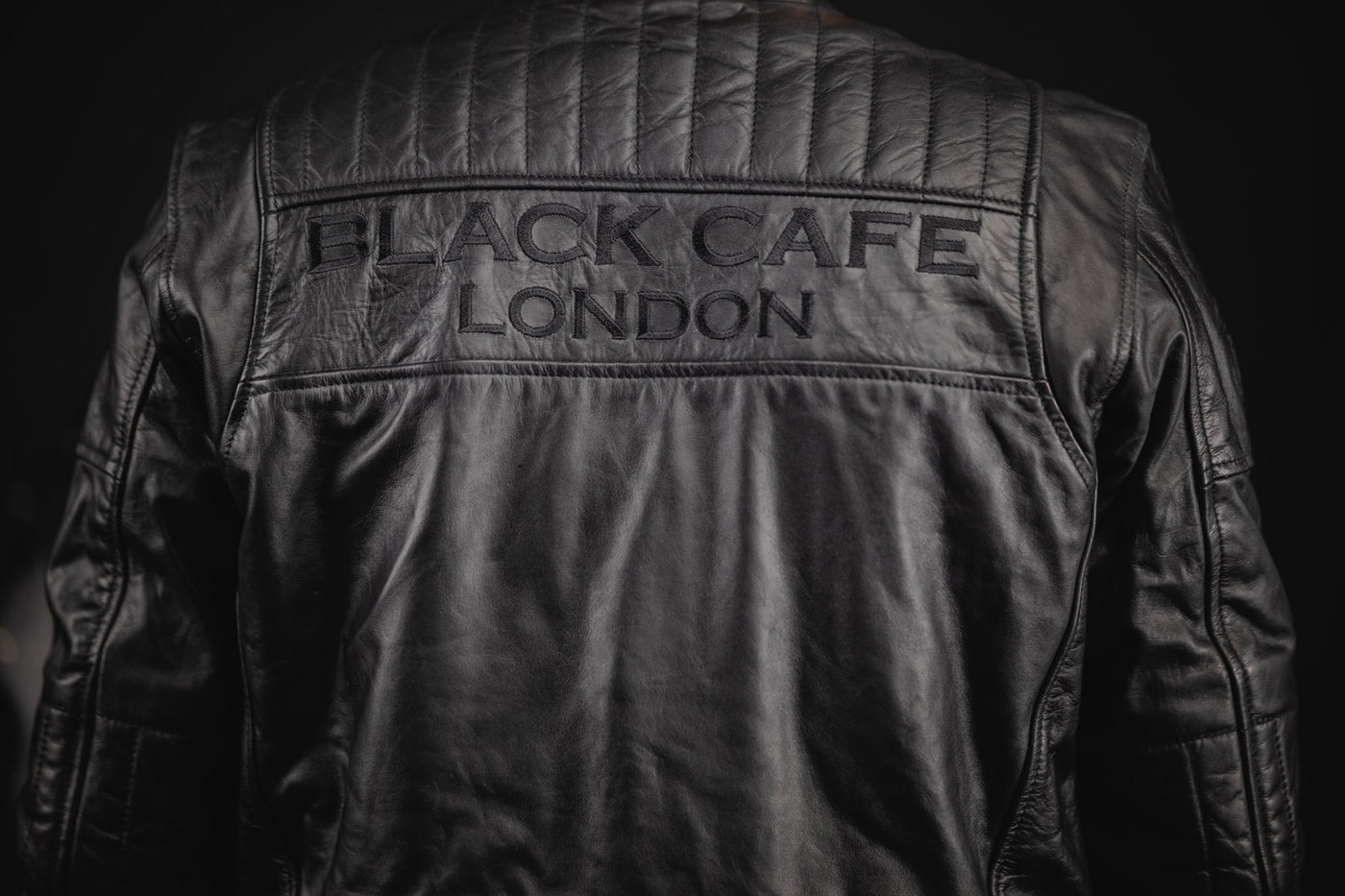 Black-Cafe London Philadelphia 摩托車皮革夾克