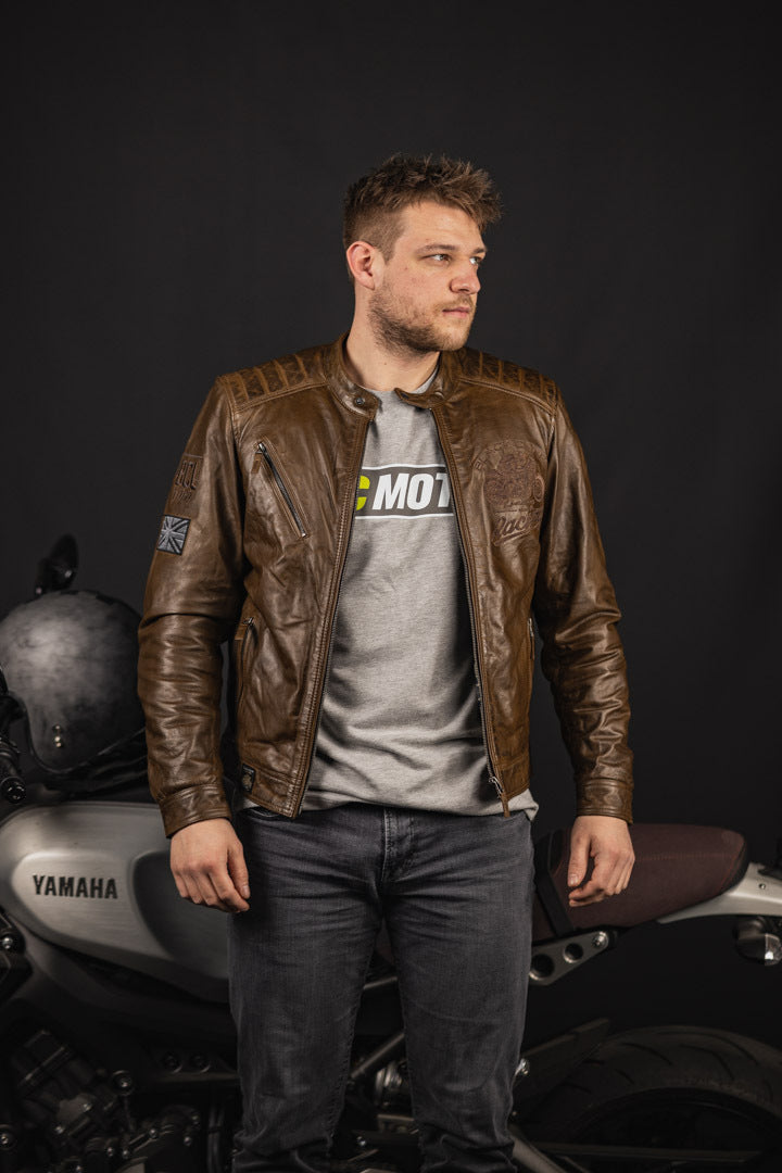 Black Cafe London Houston Motorrad Lederjacke