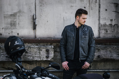 Black-Cafe London Rocka Motorcykel skinnjacka