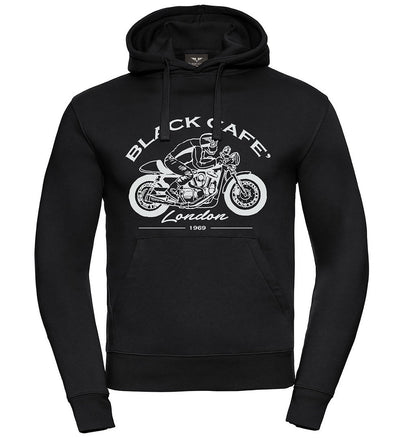 Black-Cafe London Retro Bike Hoodie#color_black-white