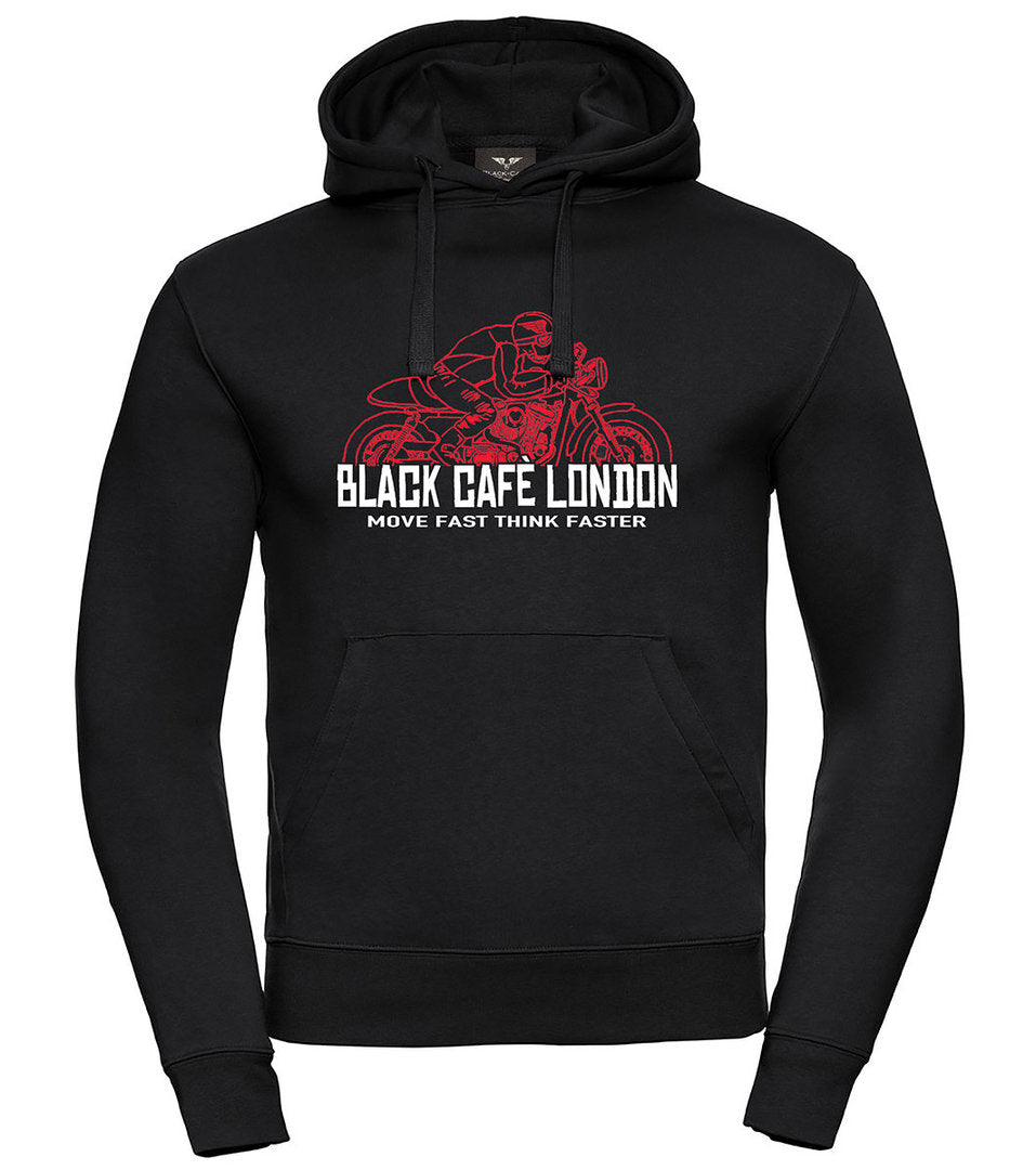 Black-Cafe London Fast Live Hoodie#color_black-red
