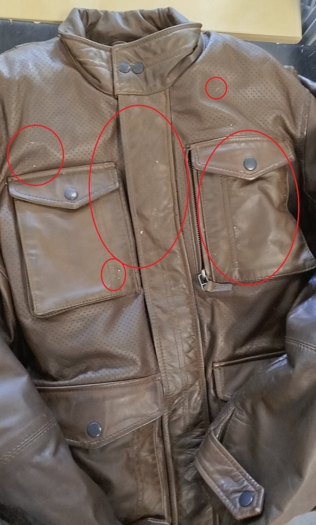 Black-Cafe London Classic motorcycle leather jacket 2nd choice item