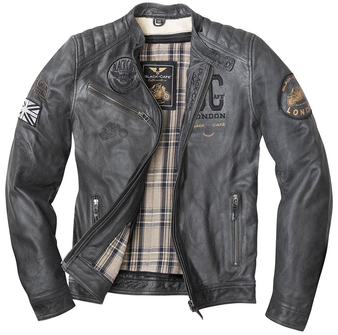 Black-Cafe London Rocka Motorcykel skinnjacka