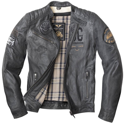 Black-Cafe London Rocka Motorcykel skinnjacka