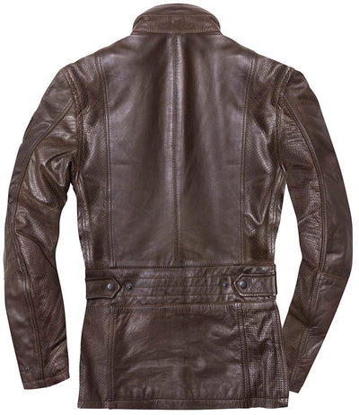 Black-Cafe London Classic Motorcycle Leather Jacket#color_brown