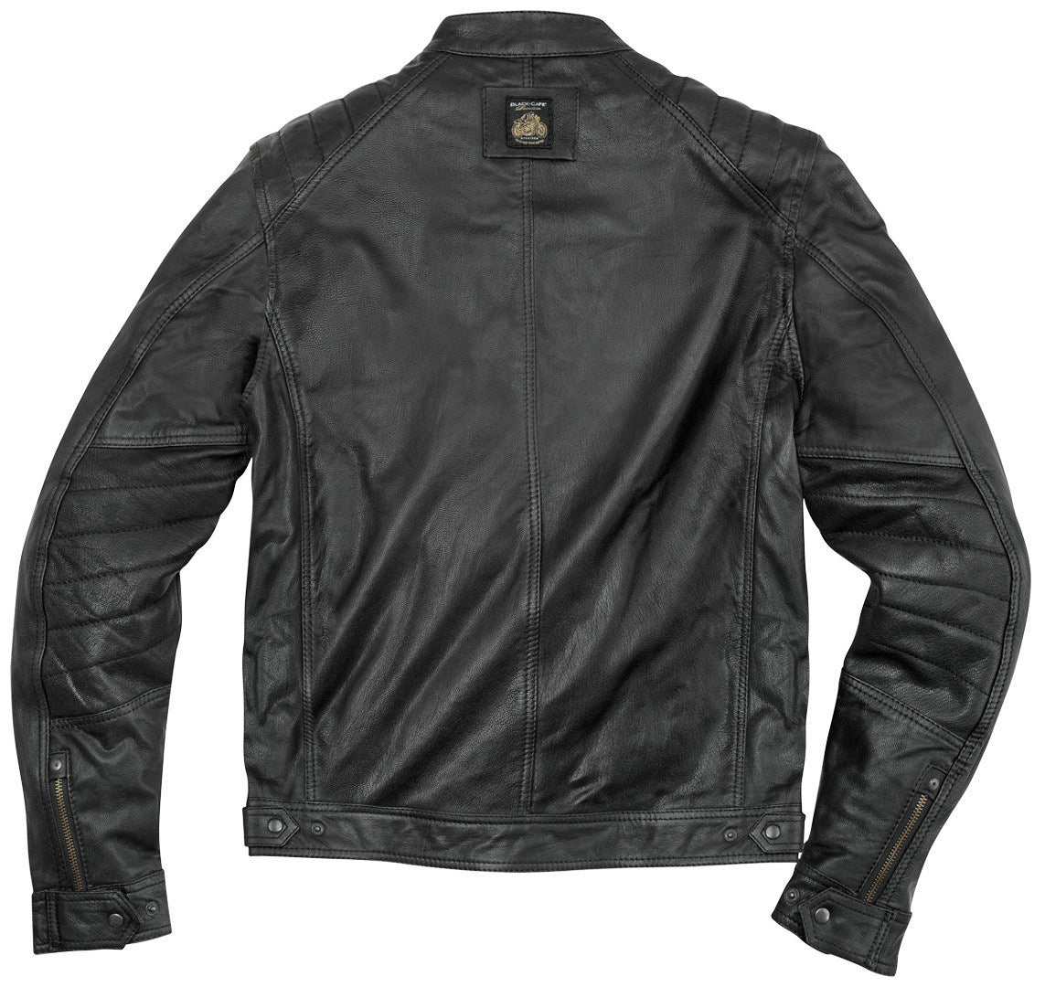 Black-Cafe London Shanghai Jaqueta de couro de motocicleta