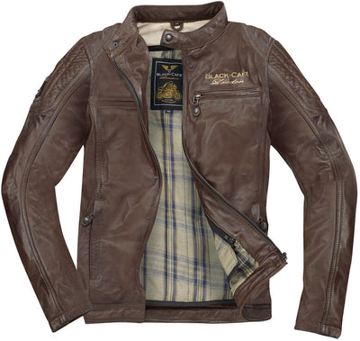 Black-Cafe London Miami Veste en cuir de moto
