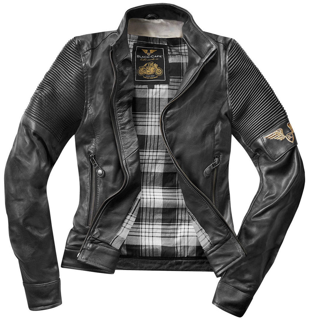 Black-Cafe London Amol Dames motorfiets lederen jas