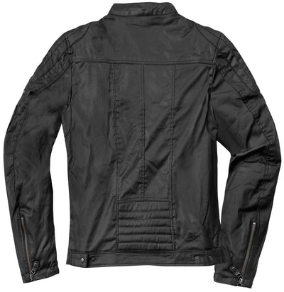 Black-Cafe London Ahvaz Textile Jacket#color_black