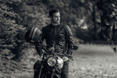 Black-Cafe London Atlanta 오토바이 가죽 재킷