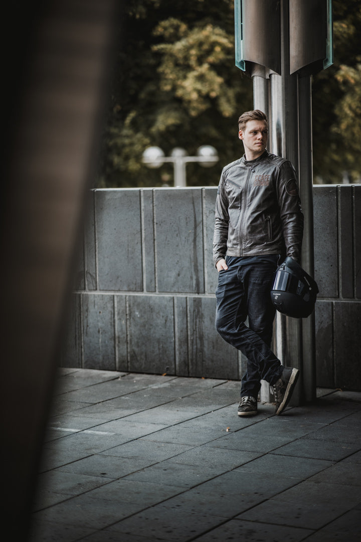 Black-Cafe London Sydney 오토바이 가죽 재킷